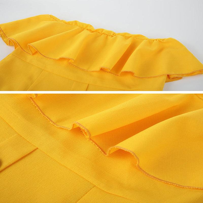 Summer Sun Strapless Button-Down Dress