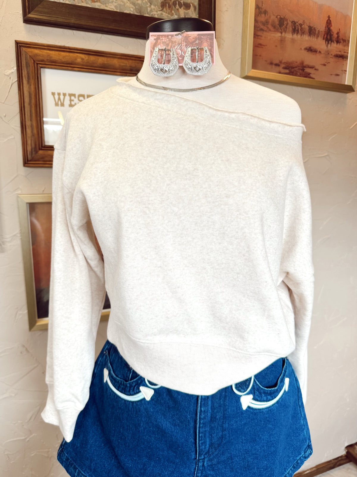 The Oden Top in Beige