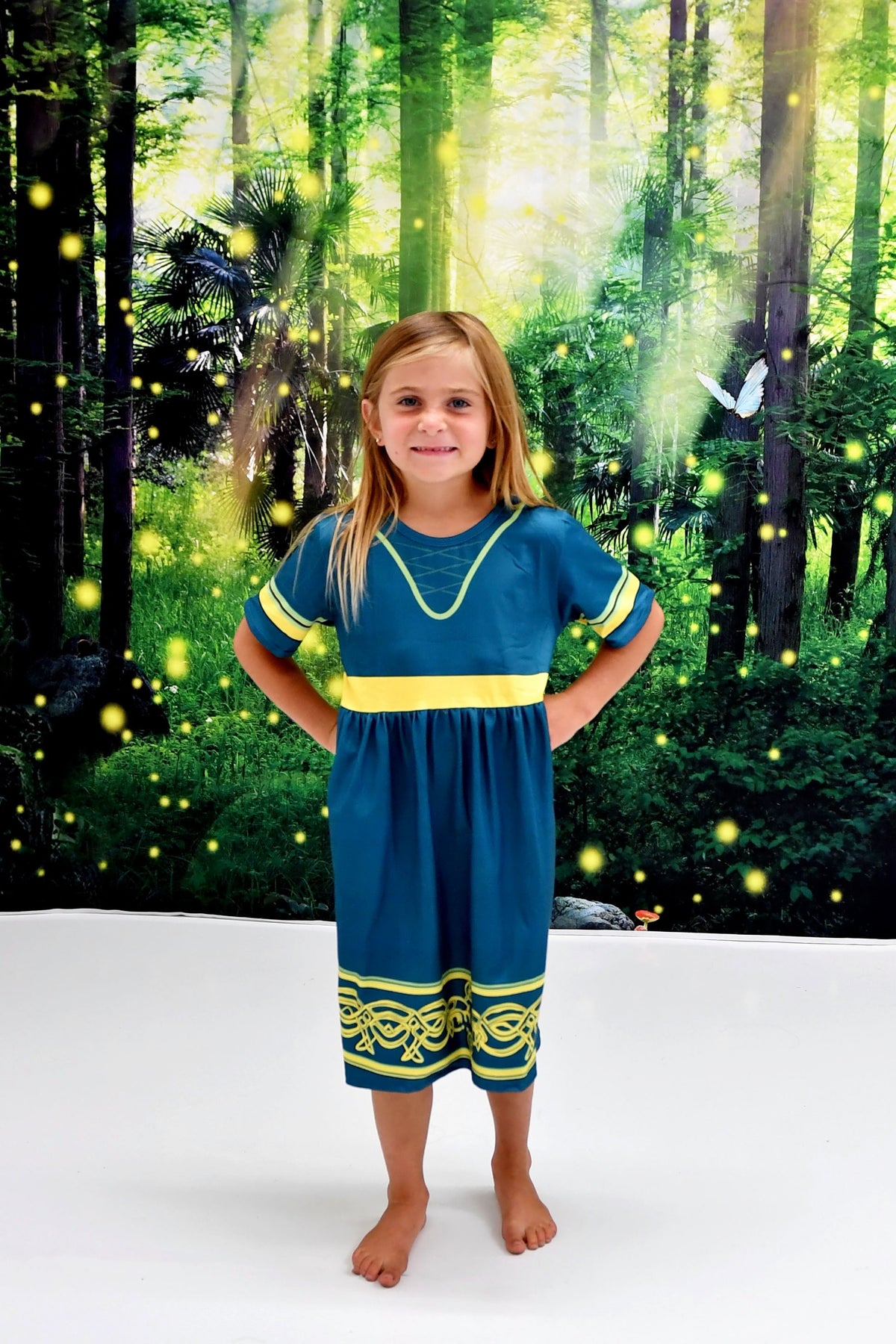 Brave Princess Short Sleeve Milk Silk Dress