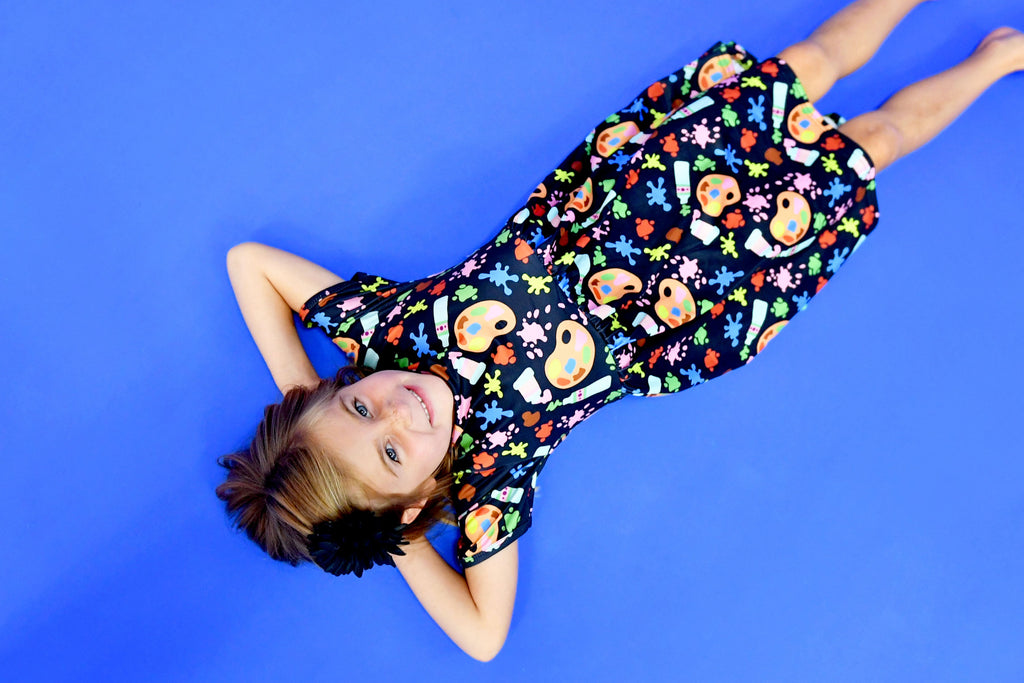 Use Your Imagination Short Sleeve Milk Silk Dress