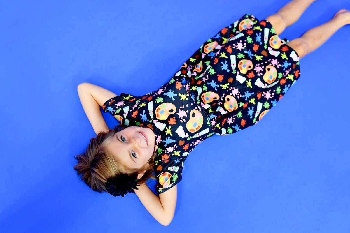 Use Your Imagination Short Sleeve Milk Silk Dress