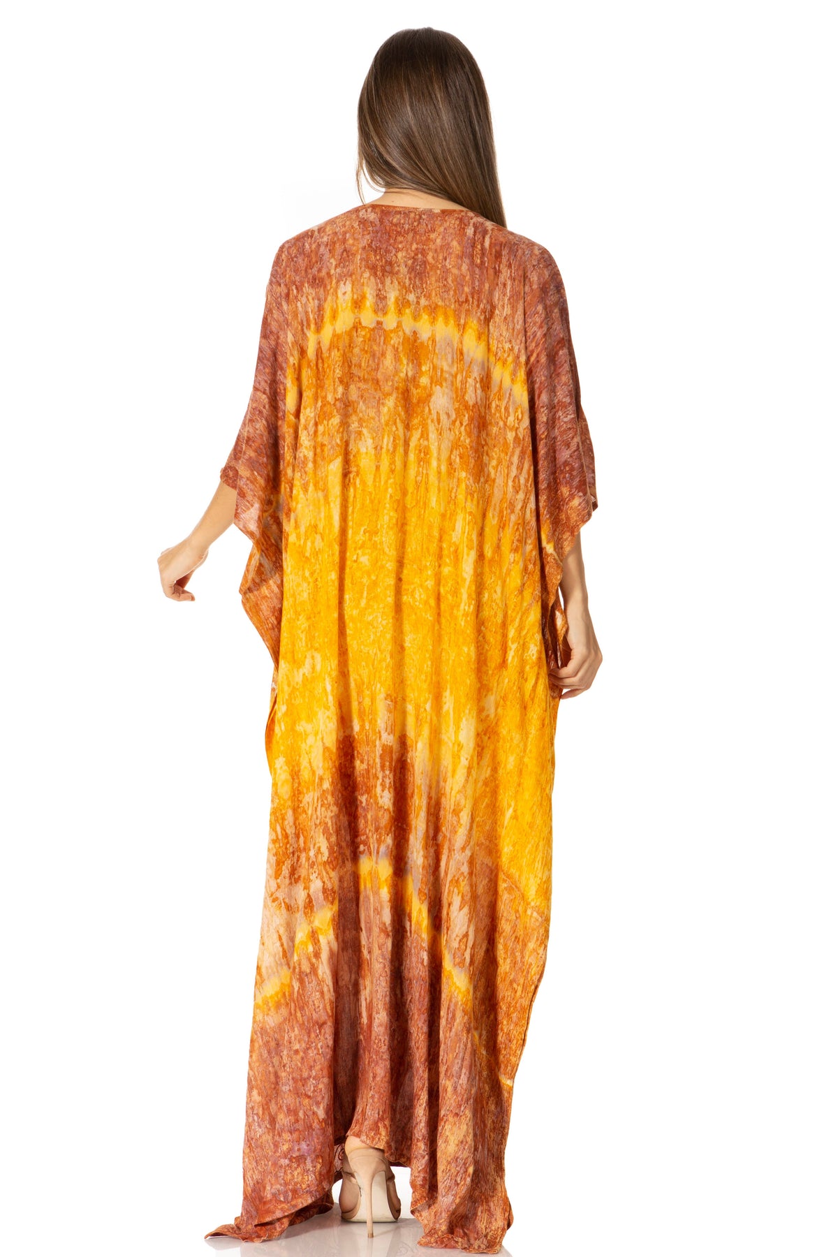 Sakkas Catia Women's Boho-Style Long Maxi Caftan for Lounging and Casual Wear