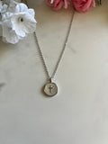 Silver Necklace Pearl Cross Pendant - Hypoallergenic and Timeless
