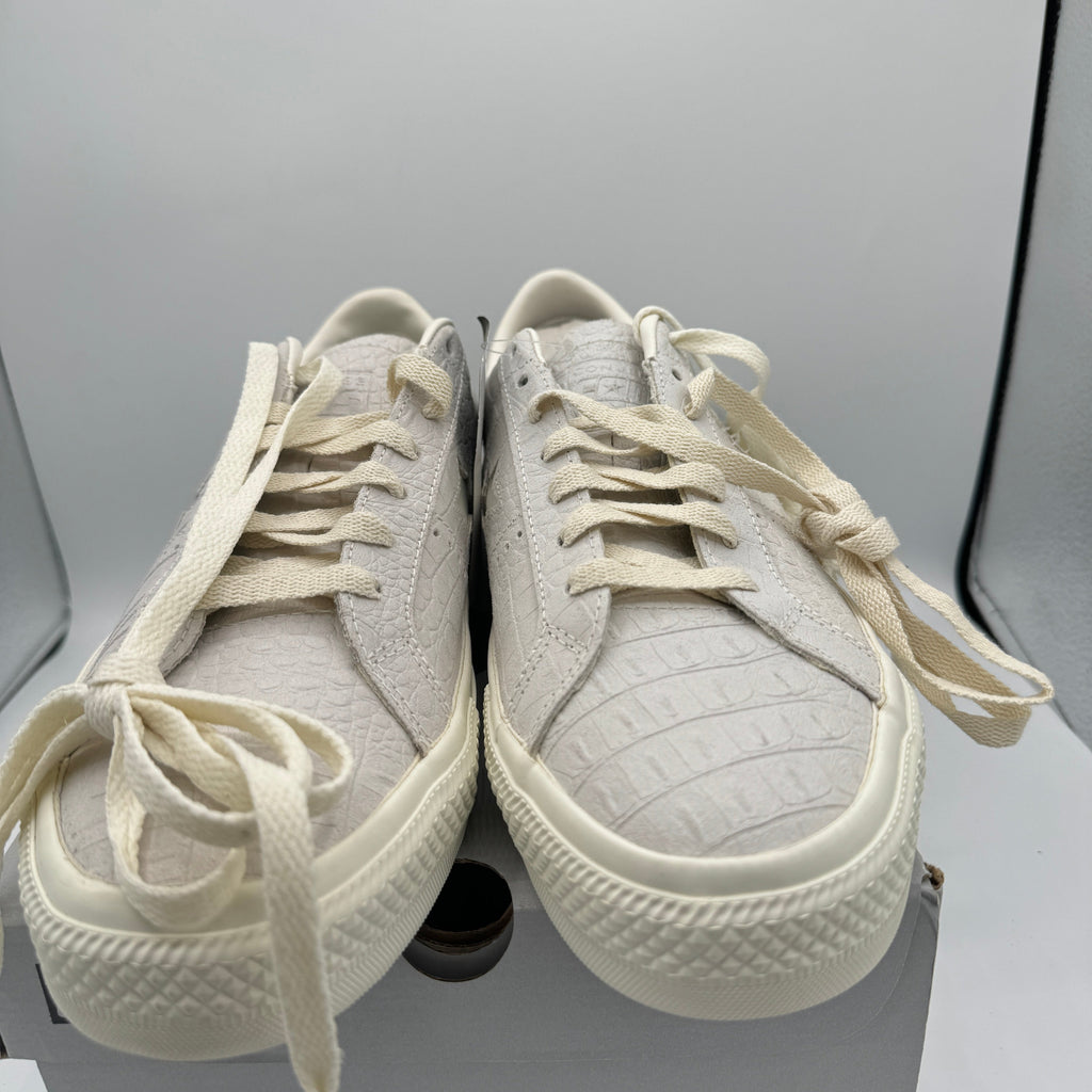 Converse One Star Pro OX Egret Grey Sneakers Croc Embossed Leather UNISEX