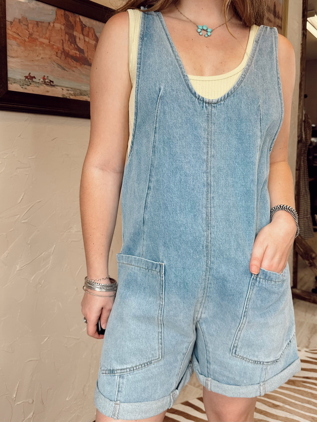 The Danvers Denim Romper