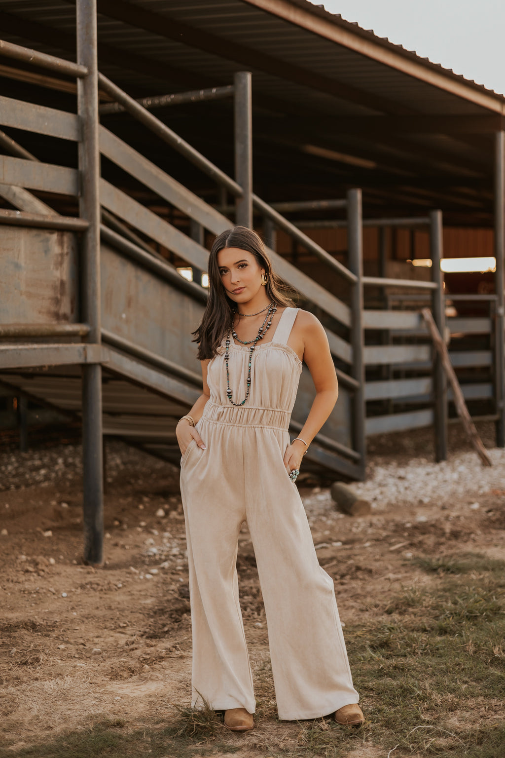 The Sierra Suede Jumpsuit