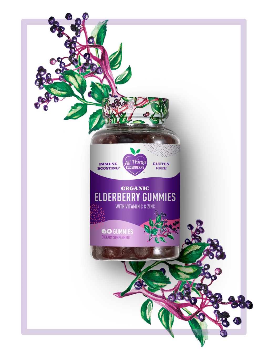 Organic Elderberry Gummies with Zinc