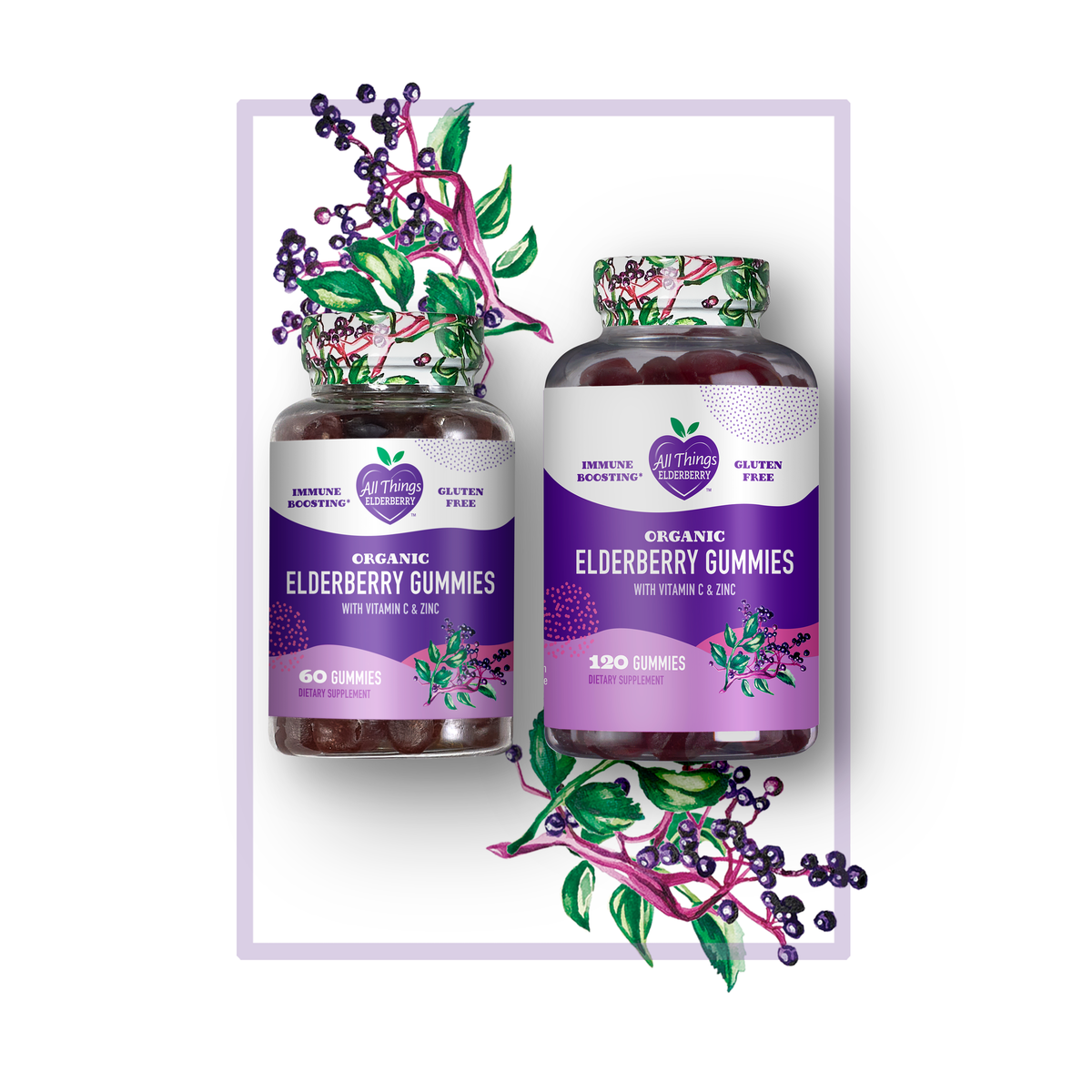 Organic Elderberry Gummies with Zinc