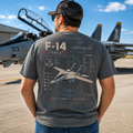 F-14 Tomcat Comfort Colors Military Aviation T-Shirt – Fighter Jet Graphic Tee by Back Porch Apparel