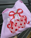 Polka dot heart cherries tee & sweatshirt
