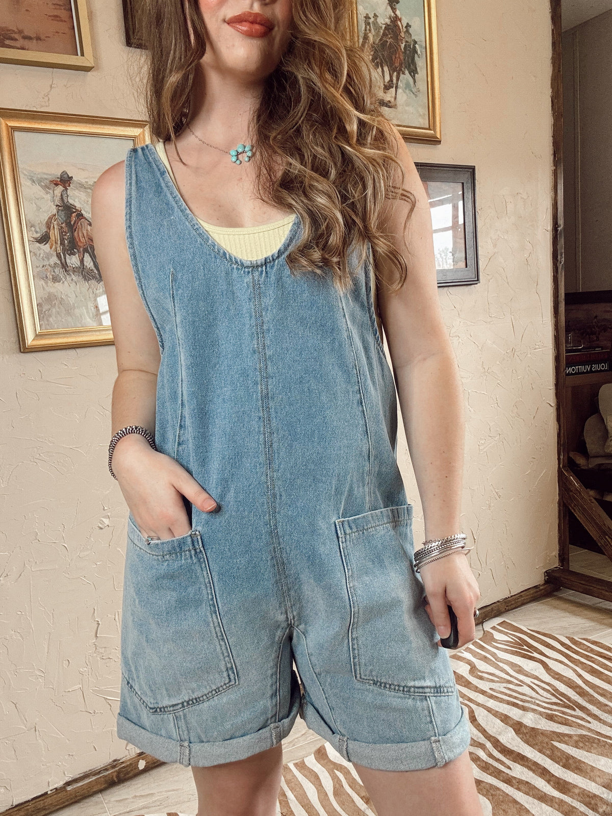 The Danvers Denim Romper