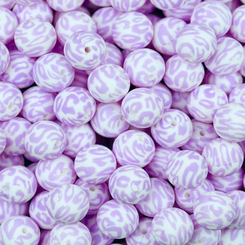 P428 LILAC LEOPARD 15MM PRINT (10ct)