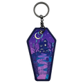 Haunted - Coffin Embroidered Keychain