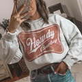"Howdy Cowboy" Crewneck Sweatshirt