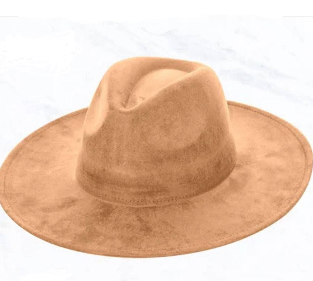 Wide Genuine Leather Bone Suede Hat Band Only w/ Turq 953v
