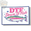 DTF Down To Fish UV Printed Embroidery Look Patch