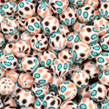 P644 TURQUOISE JUNKIE 15MM PRINT (10ct)