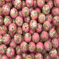P305 VICTORIAN FLORAL PINK 15MM PRINT (10ct)