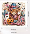 COWGIRL HIGHLAND HEIFER | A LITTLE WESTERN AND SPOOKY IN PINK AND BLUE