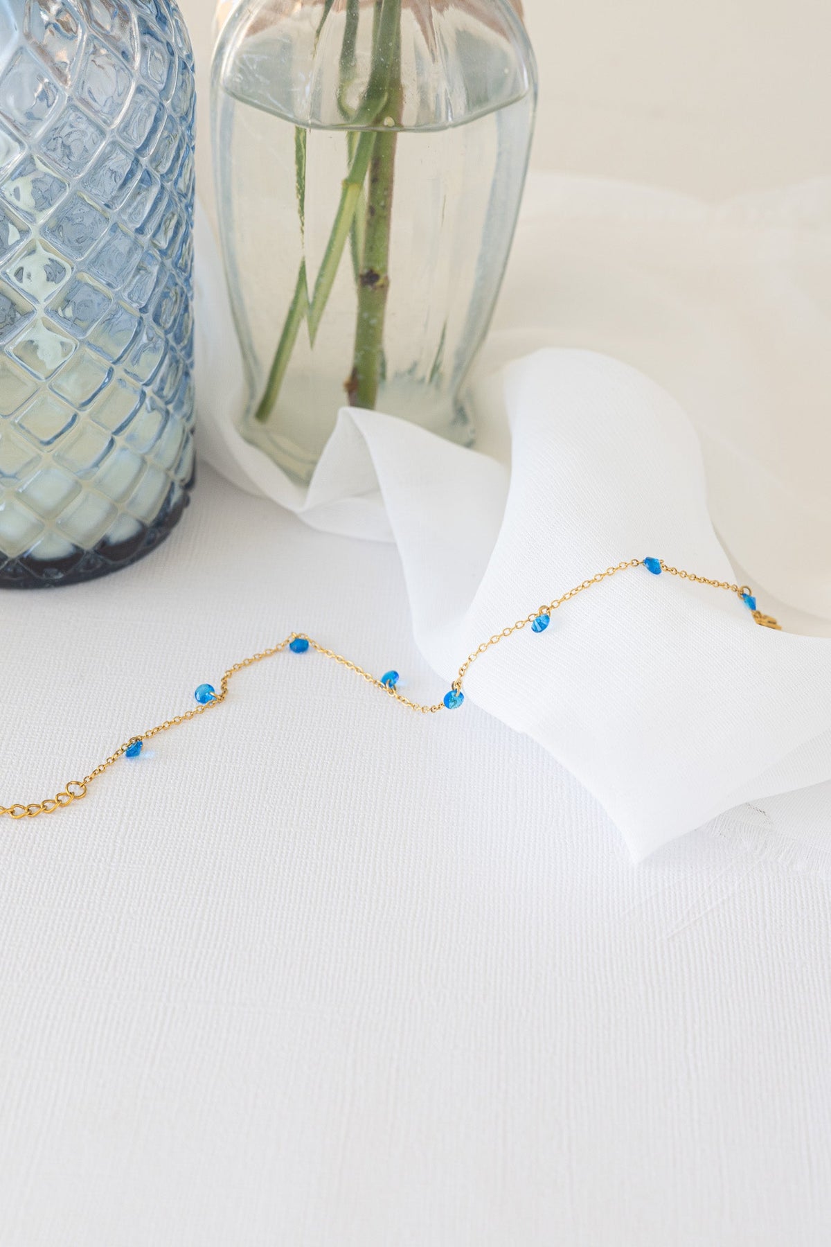 Madison Anklet in Blue