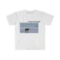 I May Be Stupid Funny Cow Beach T-Shirt – Meme-Inspired Graphic Tee, Unisex Cotton Top