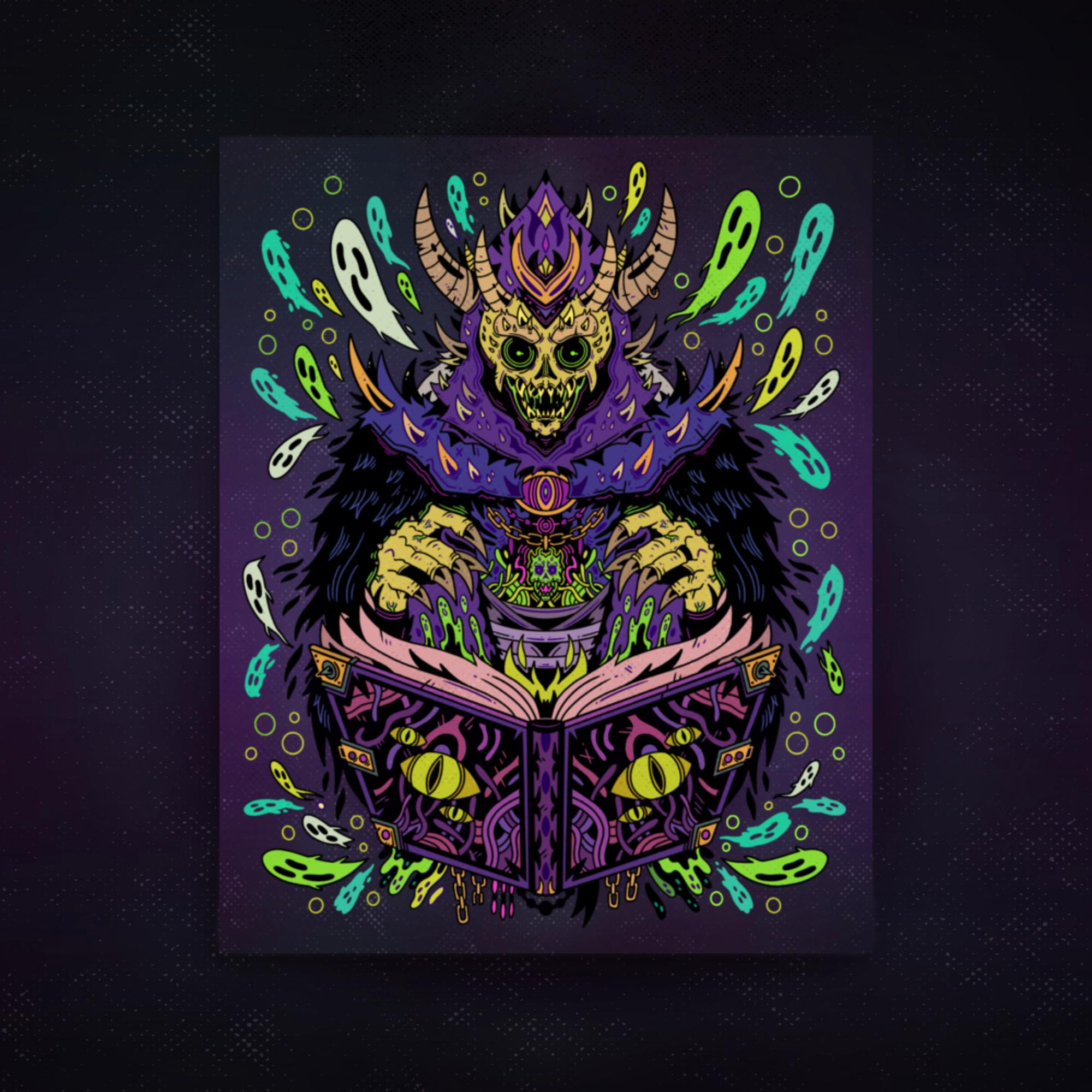 Lich - Necromancer Art Print