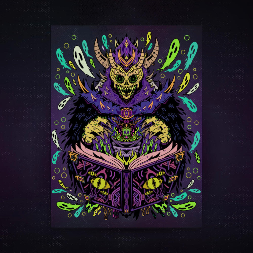 Lich - Necromancer Art Print