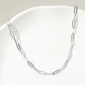 Stainless Steel 14K Gold Plated Paperclip Chain Necklace