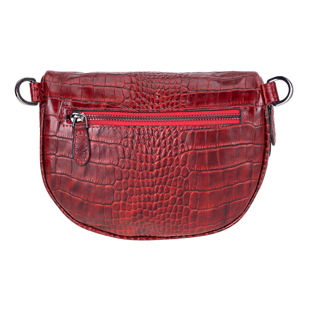 Alora Leather Bag – Croc-Embossed Leather Men & Women Crossbody & Belt Bag for Everyday Elegance | Minimal & Handcrafted