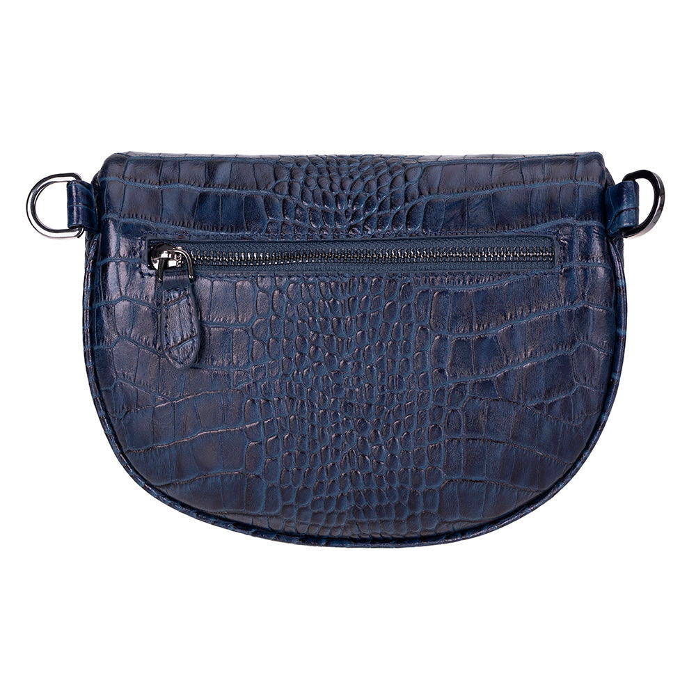 Alora Leather Bag – Croc-Embossed Leather Men & Women Crossbody & Belt Bag for Everyday Elegance | Minimal & Handcrafted