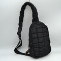 Modern Quilted Puffer Sling Backpack