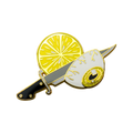 Ow! - Lemon Eyeball Enamel Pin