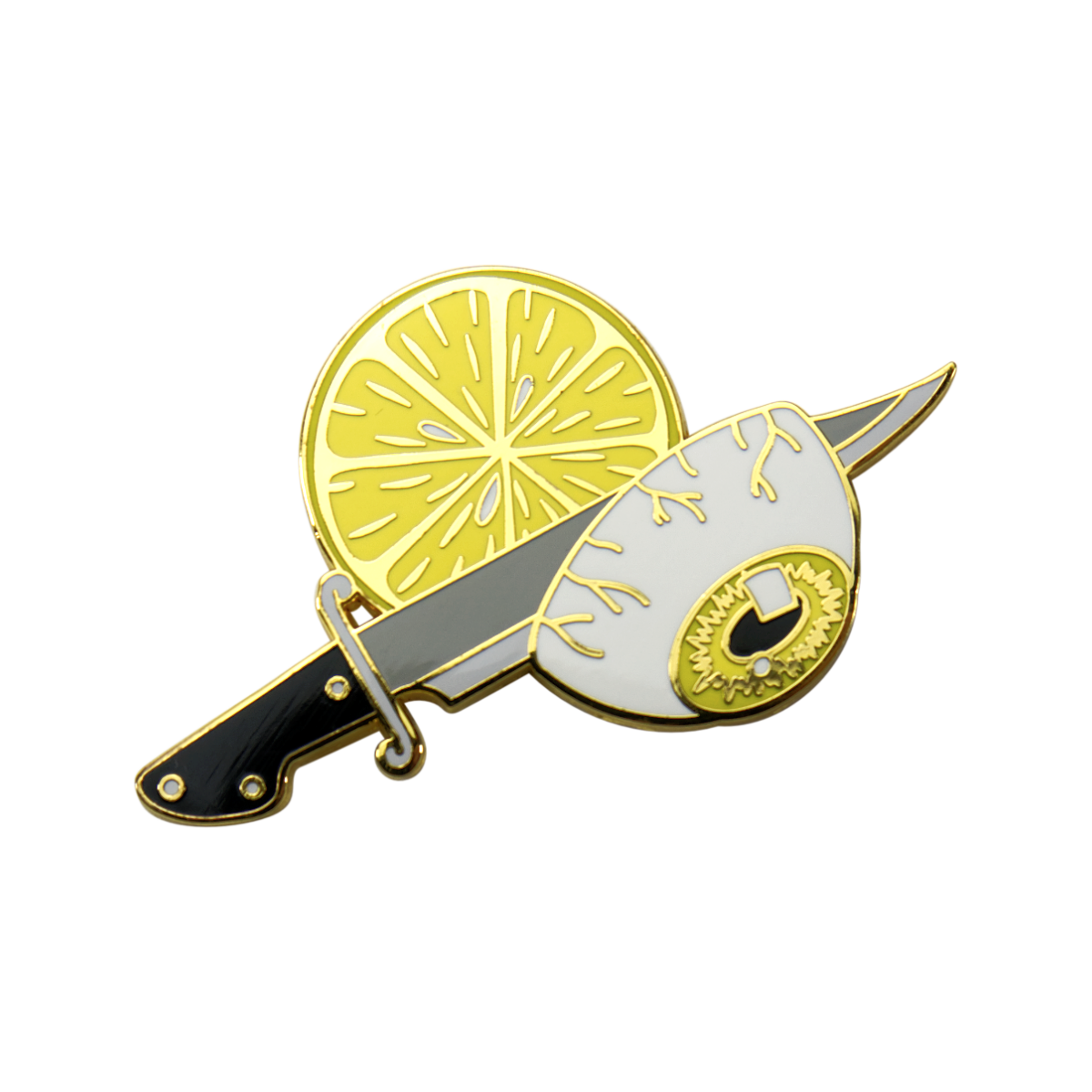 Ow! - Lemon Eyeball Enamel Pin