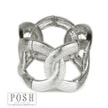 Stretch textured bangle bracelet - LC