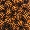 P626 ORANGE CHECKERED 15MM PRINT (10ct)