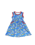 School Rules Milk Silk Pocket Tank Dress
