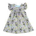 Donkey Milk Silk Flutter Dress