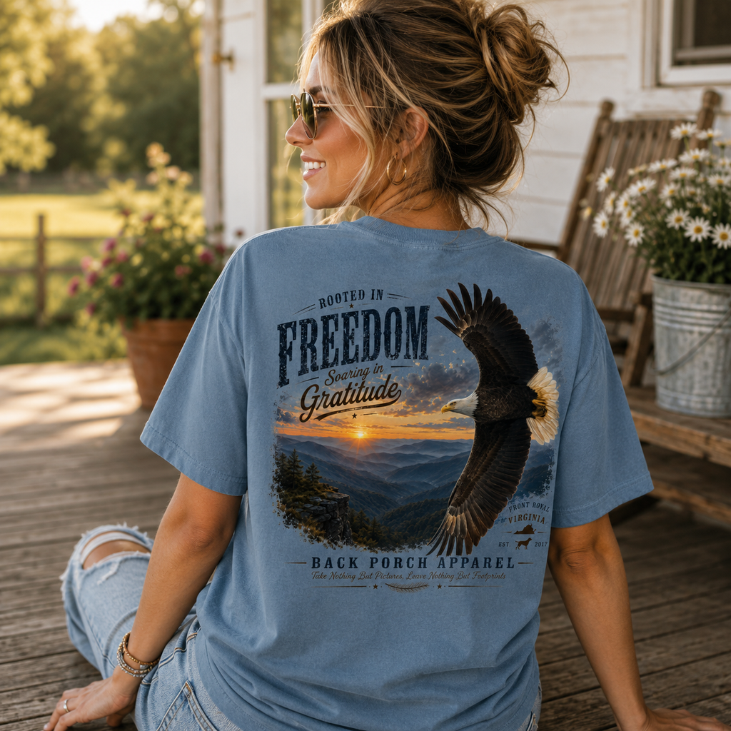 Rooted In Freedom Comfort Colors Graphic Tee