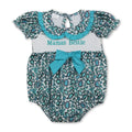 Short sleeves western mamas bestie baby girls romper