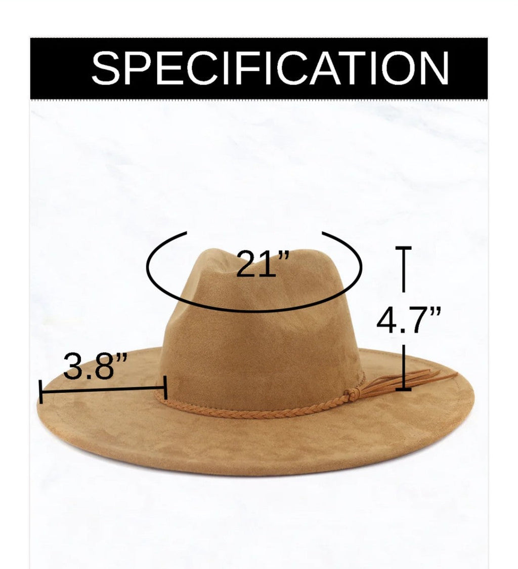 Wide Genuine Leather Bone Suede Hat Band Only w/ Turq 953v