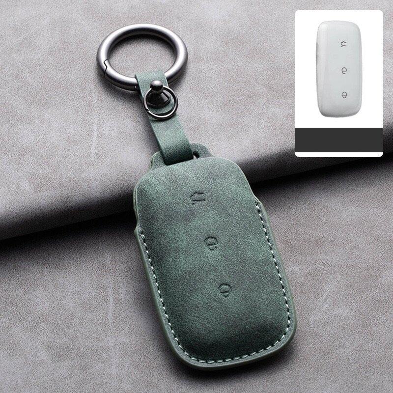 Suede Leather Key Holder for GeelyEX5/ E5 /Geely Starray EM-i