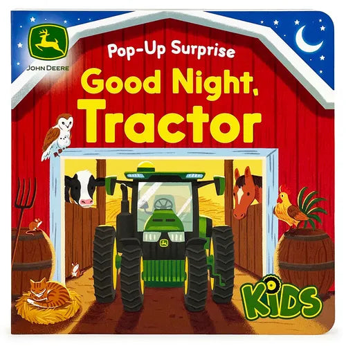 John Deere Kids Pop-Up Surprise Good Night, Tractor - Board Book