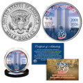 9/11 25th + America's 250th Anniversary Commemorative JFK Half Dollar