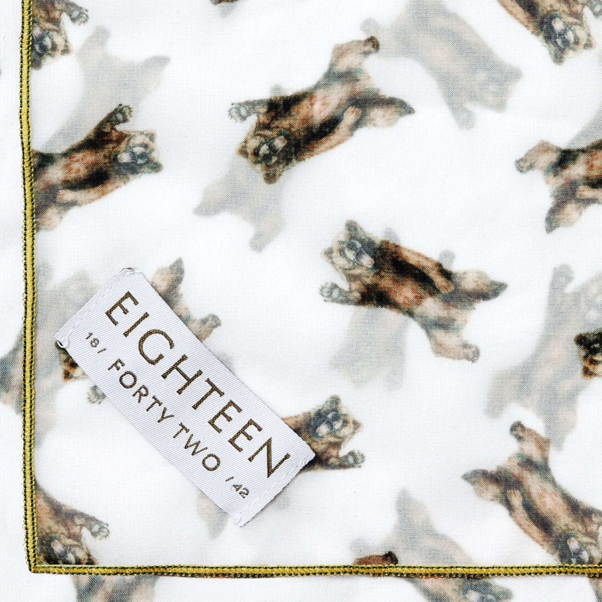 Bears Chiffon Scarf | 20" Square Scarf