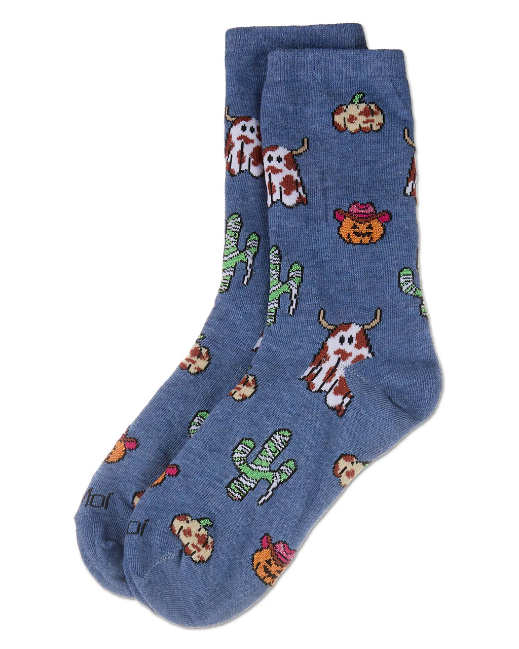 Spooky Western Holiday Crew Socks