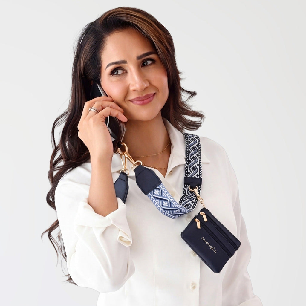 Clip & Go Strap w/Zippered Pouch XOXO