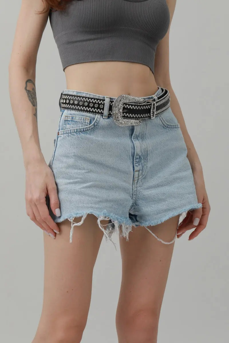 Rivet Studded Belt – Edgy Western Glam ✨🤠