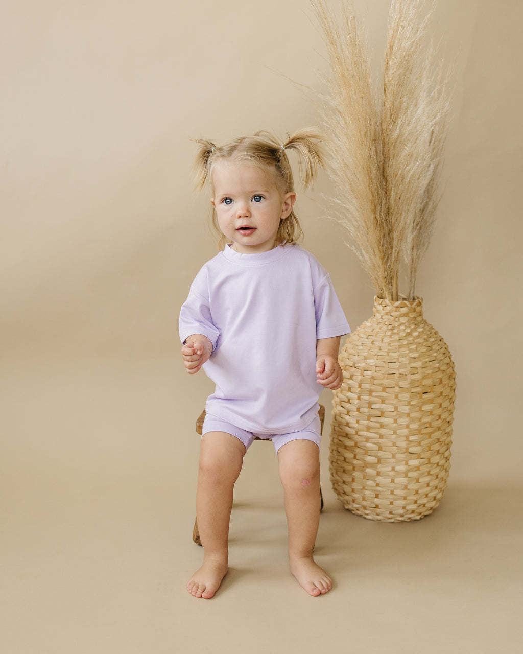 Bamboo Tee & Bike Shorts - sold as separates