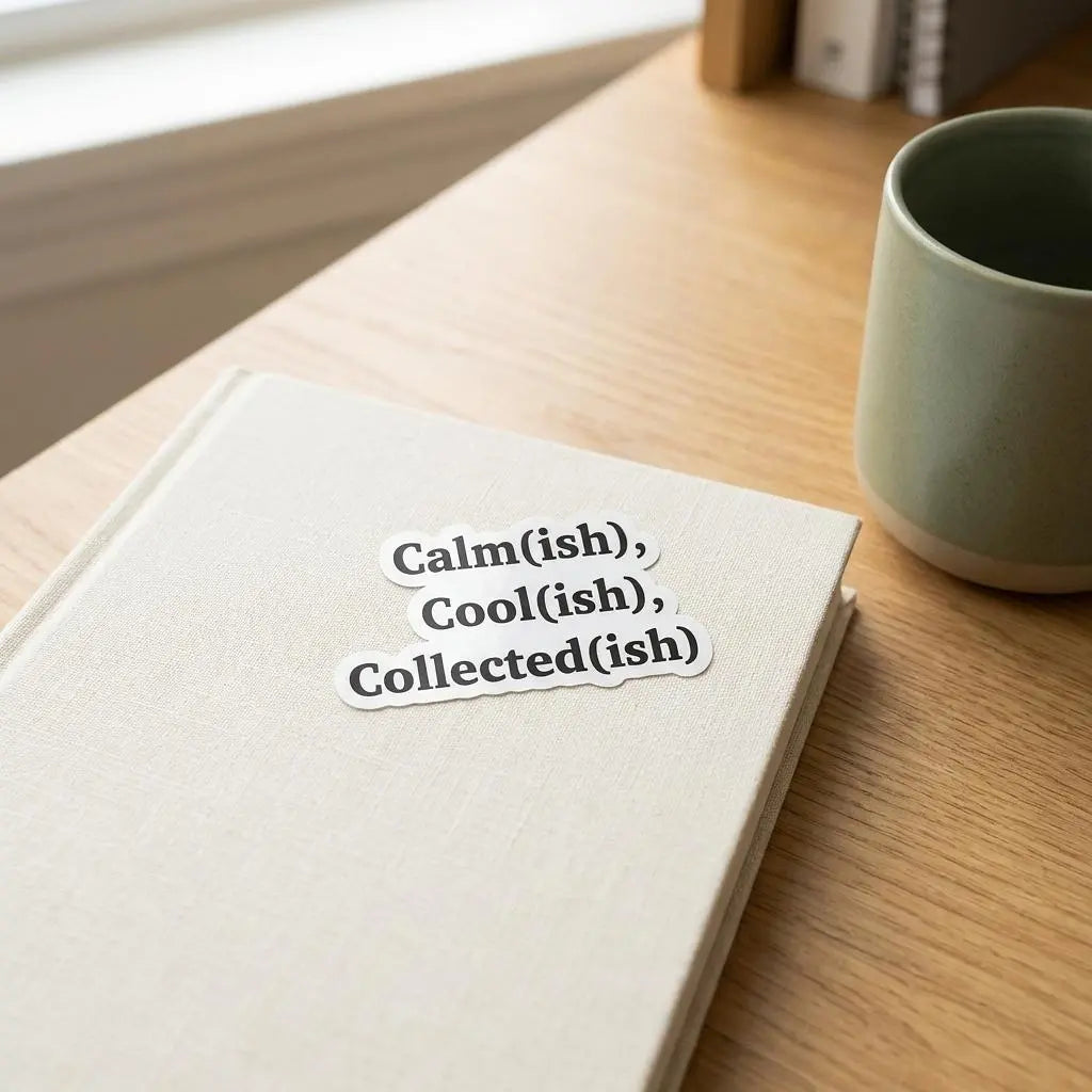 Calm(ish) Cool(ish) Collected(ish) Sticker