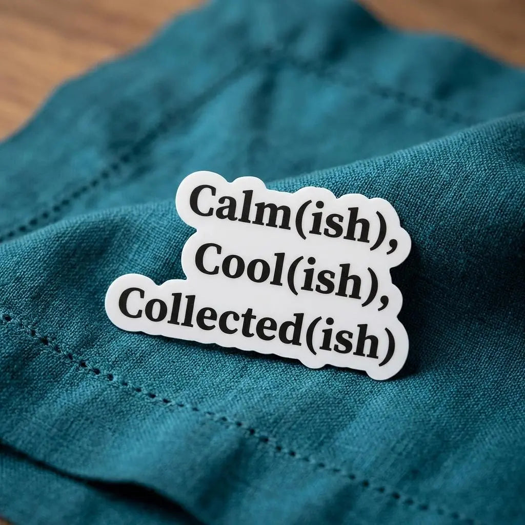 Calm(ish) Cool(ish) Collected(ish) Sticker